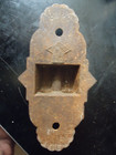 Vintage Large Cast Iron Double Bracket Oil Lamp Swing Arm Ornate Wall Mount