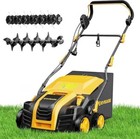 2025 Upgraded Eveage 16-inch 15 Amp Electric Dethatcher   Scarifier  5-position 