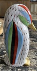 Small Hollohaza Fishnet Penguin Figurine