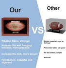 Wall Mount Wooden Football Display Case For Full Size Memorabilia