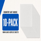 10 Sheets Of Non-glare Uv-resistant Frame-grade Acrylic Replacement For 13x19