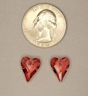 Swarovski Crystal Wild Heart 12mm Color Rose Set Of 2