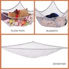 Stuffed Animal Hammock Large Mesh Toy Hammock Net Wall Corner Hanging Storage
