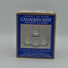 Vtg 1993 Canadian Mist Wildlife Whiskey Glass Etched Elk New Old Stock Nos Box