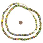 Oval Antique Venetian African Millefiori Trade Beads  15847 10mm Ivory Coast