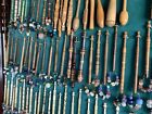  C1800   s Amazing Collection 134 Mixed Materials Lace Bobbins In Case W Book