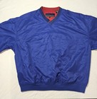 Sun Mountain Men s Blue Red V-neck Golf Pullover Jacket Size L