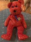 Ty Beanie Babies Decade 10th Anniversary Bear Plush Beanbag Vintage 2003