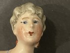 Antique 3    Grey Haired Pin Cushion Half Doll Porcelain Art Deco Germany 6096