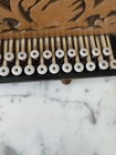Beaver Brand Antique 2 Row  21 Button Key Accordion Germany Swan Wood Front