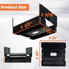 4x4 Post Base For Concrete Heavy Duty Black E-coated 4x4 Post Bracket Anch
