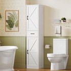Tall Storage Cabinet W  3 Door Shelves   1 Drawer Narrow Kitchen Pantry Cabinet