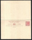 St Lucia Qv 1d 1d Reply Postal Card Intact Used 1898 To Prussia