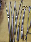 Lot Of 7 Antique Surgical Instruments - Medical Tools - For Display Or Prop Use