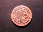 Vintage State Of New York Wooden Nickel Token - State Seal Of Ny Wooden Coin V2