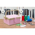 Sewing Basket With Sewing Kit  Sewing Box Organizer With Accessories  Sewing    