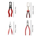 4pcs Hose Clamp Pliers Remover Kit Water Pipe Fuel Spring Removal Tool Pipe Clip