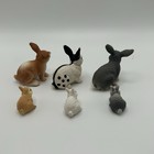 Lot Of 6 Schleich Bunnies rabbits  Some Retired  Some Not