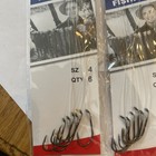 18 Snelled Eagle Claw   031 Bronze Plain Shank Fishing Hooks  Size 4 3 Pkgs Nos