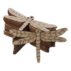 30pcs Wooden Dragonfly Cutouts Unfinished Wood Ornaments With Hanging Rope Diy