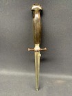 Old French Prostitute Dagger Of   19th Century  Virtue  Ball Pick  Stylet  Top