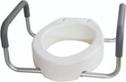 Raised Toilet Seat With Arms Elongated For Elderly Handicap Bathroom Riser Lift
