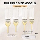 20 Pcs Male External Urine Collector With Soft Latex Sheath Adhesive Yellow
