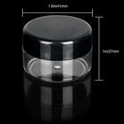 100 Pieces Sample Empty Containers 20g Clear Cosmetic Container Jars With Lid