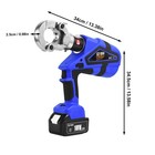 Hydraulic Crimping Plier Battery Powered Electric Wire Crimper Rechargeable