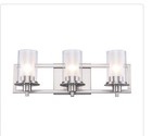 Bel Air Lighting Brighton 22 In  3-light Brushed Nickel Bathroom Vanity Light