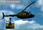 Vintage Card Continental Oh-58 Kiowa Us Army Reconnaissance Helicopter Day Night