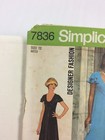 1976 Simplicity 7836 Vintage Sewing Pattern Womens Dress In Two Lengths Size 12