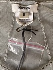 Bhldn Moyna Art Deco Silver   White Cape Beaded Fringe Sz S Nwt Msrp  140 Bridal