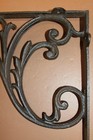 Large Size Decorative Shelf Brackets Solid Heavy Cast Iron  Fancy Design  B-85