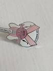 Hard Rock Cafe Stop Breast Cancer For Life Pink Bow White Guitar  Le Silver Back