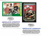 Two  2  Dale Earnhardt Signed autographed Maxx Nascar Cards W  Coa - 7x Champion