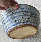 Vintage Handmade Stone Bowl Old Stoneware Collectible 1972