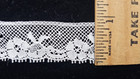 Vintage antique  It  Ivory  Cotton Leavers Lace  10 Yards