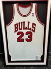 1986-87 Michael Jordan Game Worn Chicago Bulls Home Jersey Mears A10 Framed