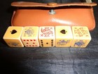 Vintage Set Of Five Bakelite Poker Dice Lot Of 2 Sets
