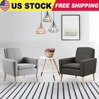 Accent Armchairs Single Sofa Upholstered Fabric Arm Chair Living Room Furniture