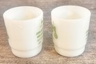 Vintage Anchor Hocking Mugs John Deere Advertising Iowa Dealership Coffee Cups 2
