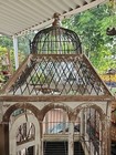 Greenhouse  Terranium  Fairy Garden Victorian Bird Cage Wooden Vintage 