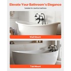 Uimoso Clawfoot Tub Wall-mount Faucet  Oil-rubbed Bronze Finish