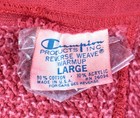 Vintage 70s Champion Large Red Reverse Weave Warmup Gym Sweatpants