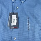 Nwt Roundtree Yorke Travel Smart Short Sleeve Dress Shirt Mens 4xt Blue Gingham