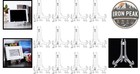 Plastic Display Easel Stand 6 In Clear 12 Pcs Plate Picture Frame Holder
