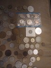 Lot Of World Coins As Pictured Mexican silver Commemorative brass 1920s To 1980s