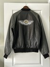 Vtg  Harley-davidson 100th Anniversary Men   s Leather Bomber Jacket Black Medium