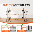 Uimoso Kayak Storage Rack 4-capacity Freestanding Kayak Stands Outdoor Storage